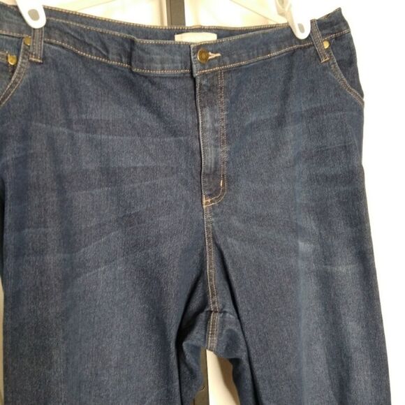 Woman Within Straight Leg Jeans 32W Tall - Picture 1 of 5